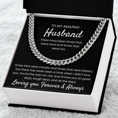 You're The Man - Length Adjustable Cuban Link Chain For Husband