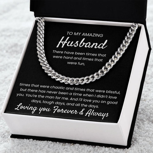 You're The Man - Length Adjustable Cuban Link Chain For Husband