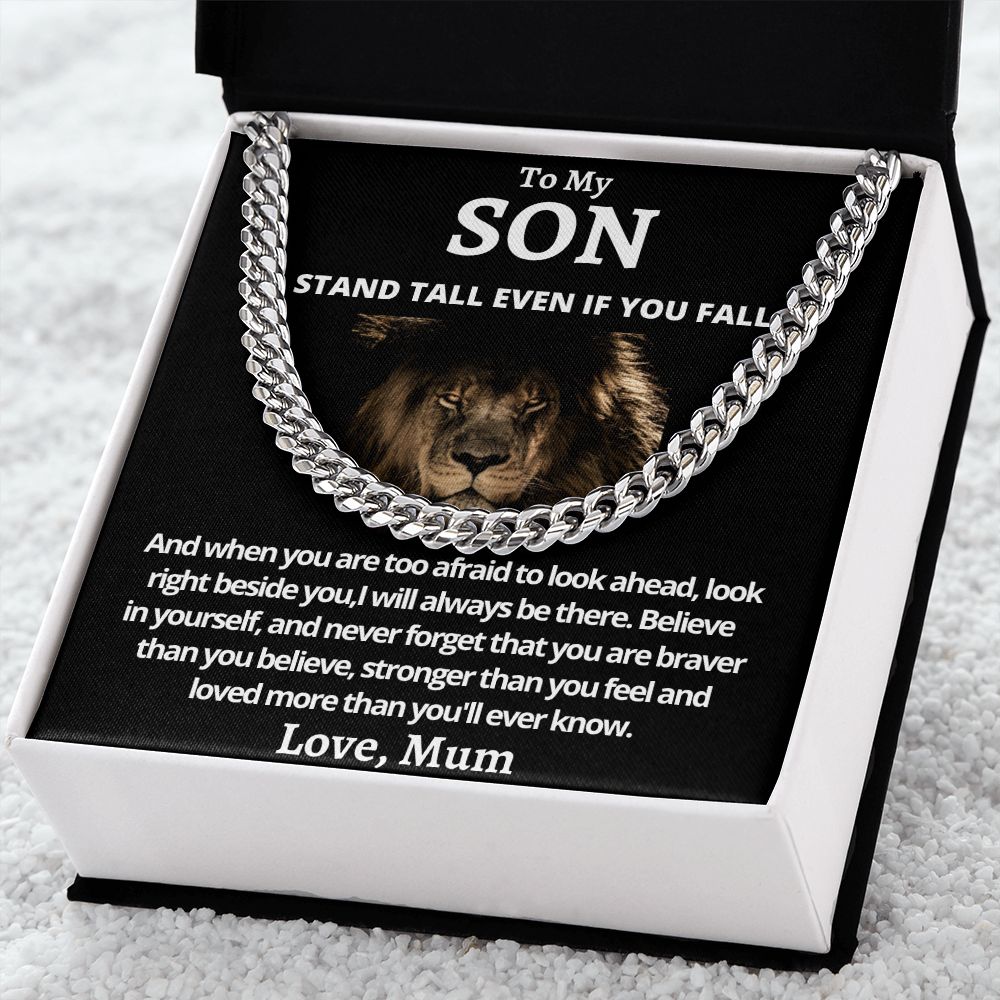 Cuban Link Chain (Stainless Steel) Gift For Son Gift For Mom, necklace For Wife, Gift For Mother's Day