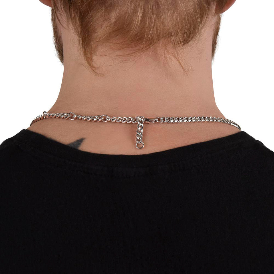Baby Bump To My Daddy Cuban Link Chain - Love, Kisses & Kicks From Mommy's Tummy, Father's Day Gift, Birthday Gift for Husband