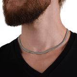 To The World's Best Dad Cuban Link Chain | Thank you for always being there for me - Father's Day, Birthday Christmas Gift from Daughter - Your Little Girl