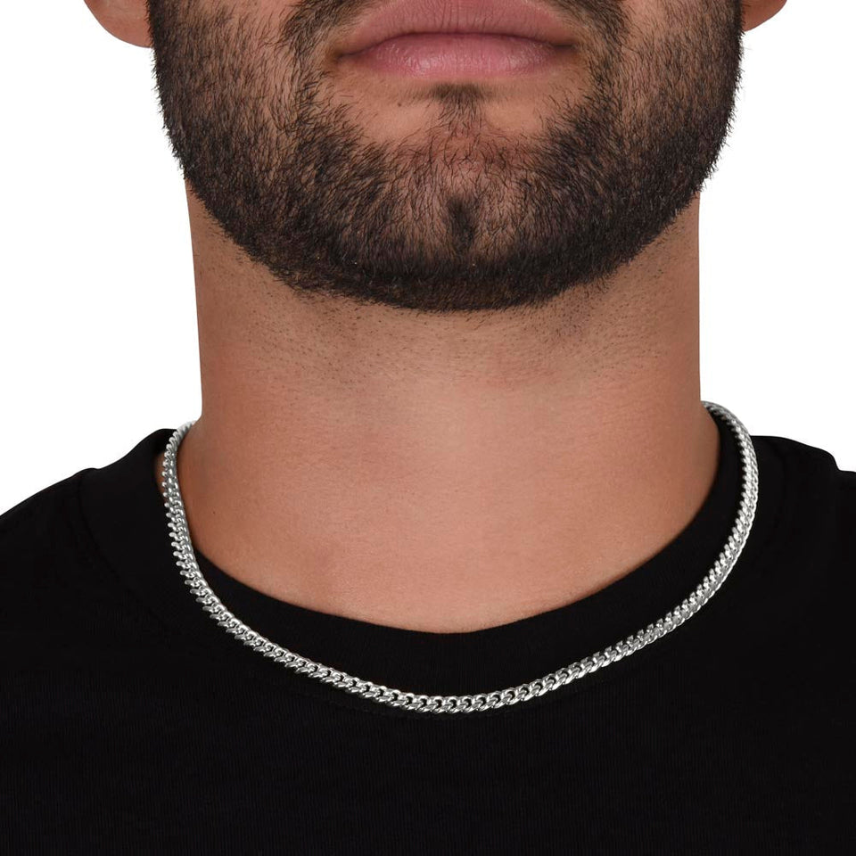 Personalized Father's Day Gift Necklace for Dad, Love Your, Daughter and Son - Cuban Link Chain