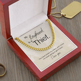 To My Boyfriend Cuban Link Chain Necklace Gift For Mom, necklace For Wife, Gift For Mother's Day