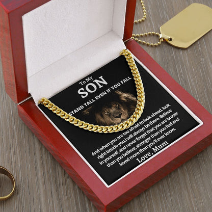Cuban Link Chain (Stainless Steel) Gift For Son Gift For Mom, necklace For Wife, Gift For Mother's Day