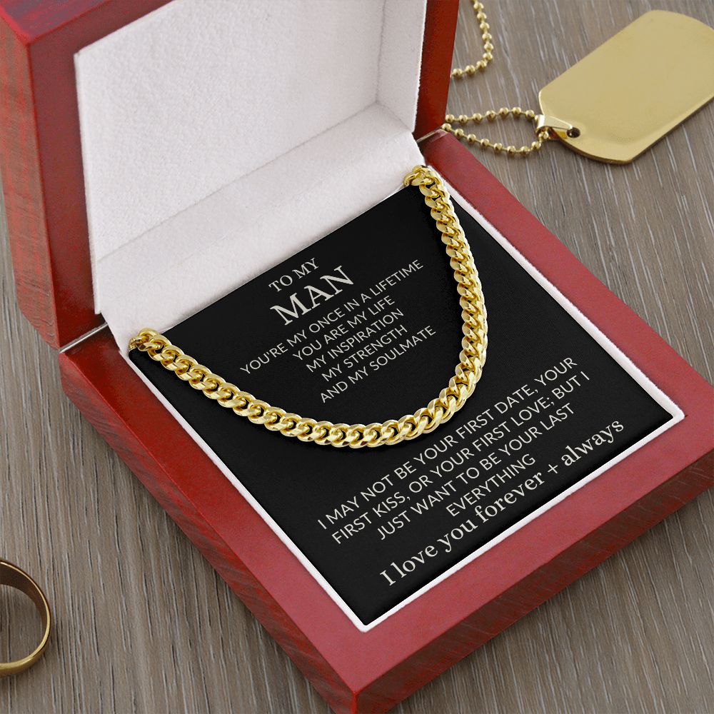 To my Man Cuban Necklace