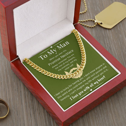 A Cuban Link Chain Necklace Gift For Your Man