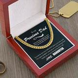 Father's Day Necklace Gift For Dad From Daughter, To My Dad Cuban Link Chain