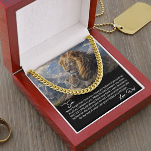 To My Son I Never Forget That I Love You I Cuban Link Chain