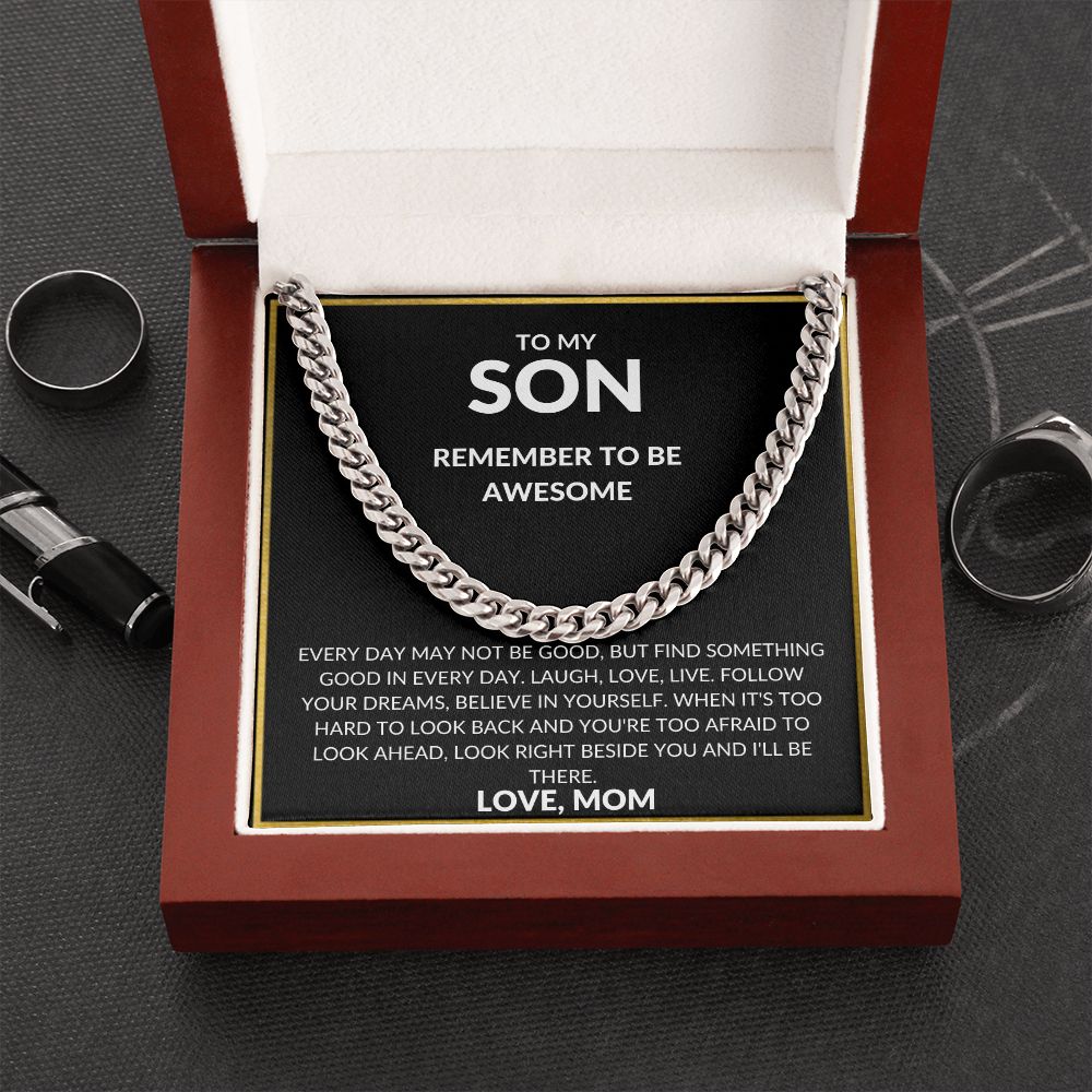 Son Cuban Necklace- Remember to be awesome