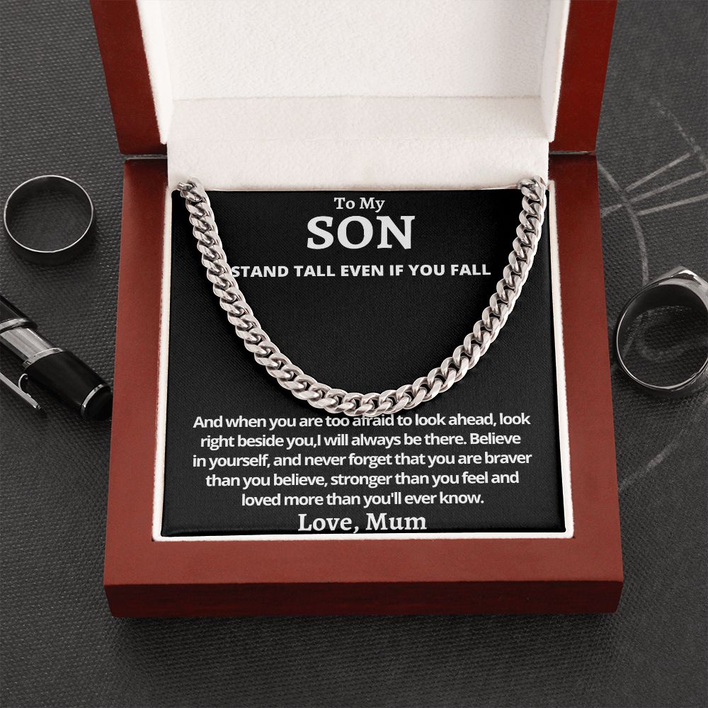 Cuban Link Chain (Stainless Steel) For My Son Gift For Mom, necklace For Wife, Gift For Mother's Day