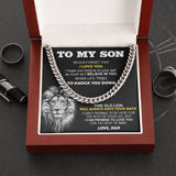 To My Son | I Believe In You | Cuban Link Chain Gift From Dad