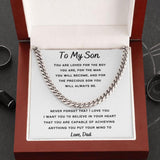 Cuban Link Chain For My Son, Love Dad Gift For Mom, necklace For Wife, Gift For Mother's Day