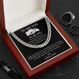 Loved More Than You Will Ever Know - Length Adjustable Cuban Link Chain For Son
