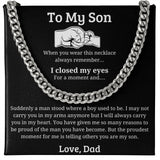 My Proudest Moment - Length Adjustable Cuban Link Chain For Son