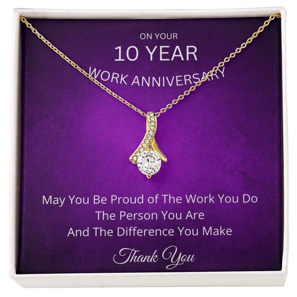 10 Year Work Anniversary Gift Alluring Beauty Necklace