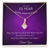 10 Year Work Anniversary Gift Alluring Beauty Necklace