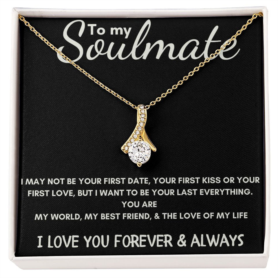 To My Soulmate - Alluring Beauty Necklace - Love of My Life - Black Card