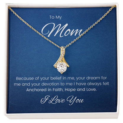 Mom Faith Hope and Love Alluring Beauty Necklace