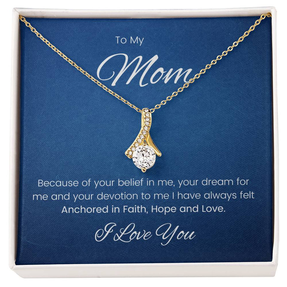 Mom Faith Hope and Love Alluring Beauty Necklace