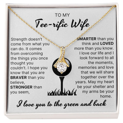 Loved More Than You Know - Alluring Beauty Necklace For Golfer Wife