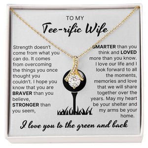 Loved More Than You Know - Alluring Beauty Necklace For Golfer Wife