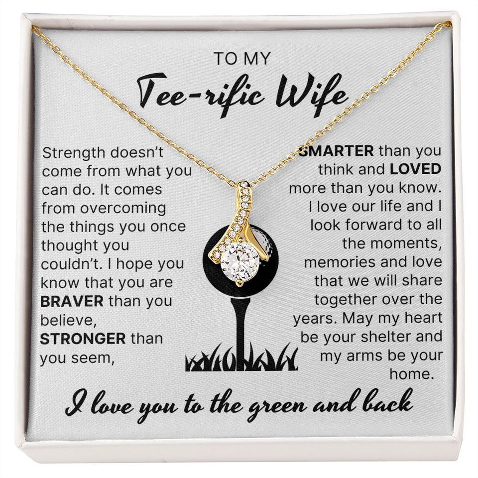 Loved More Than You Know - Alluring Beauty Necklace For Golfer Wife
