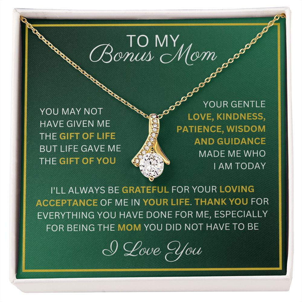 To My Bonus Mom - The Gift of You - Alluring Beauty Necklace For Mother's Day