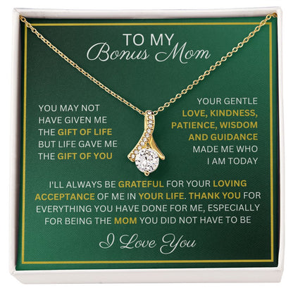 To My Bonus Mom - The Gift of You - Alluring Beauty Necklace For Mother's Day