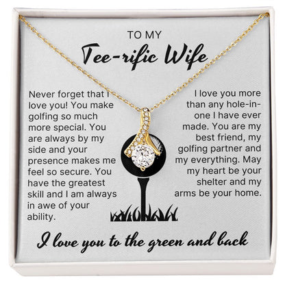 You Make Golfing So Much More Special - Alluring Beauty Necklace For Golfer Wife