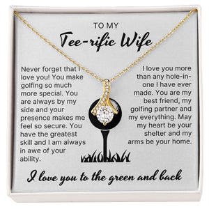 You Make Golfing So Much More Special - Alluring Beauty Necklace For Golfer Wife