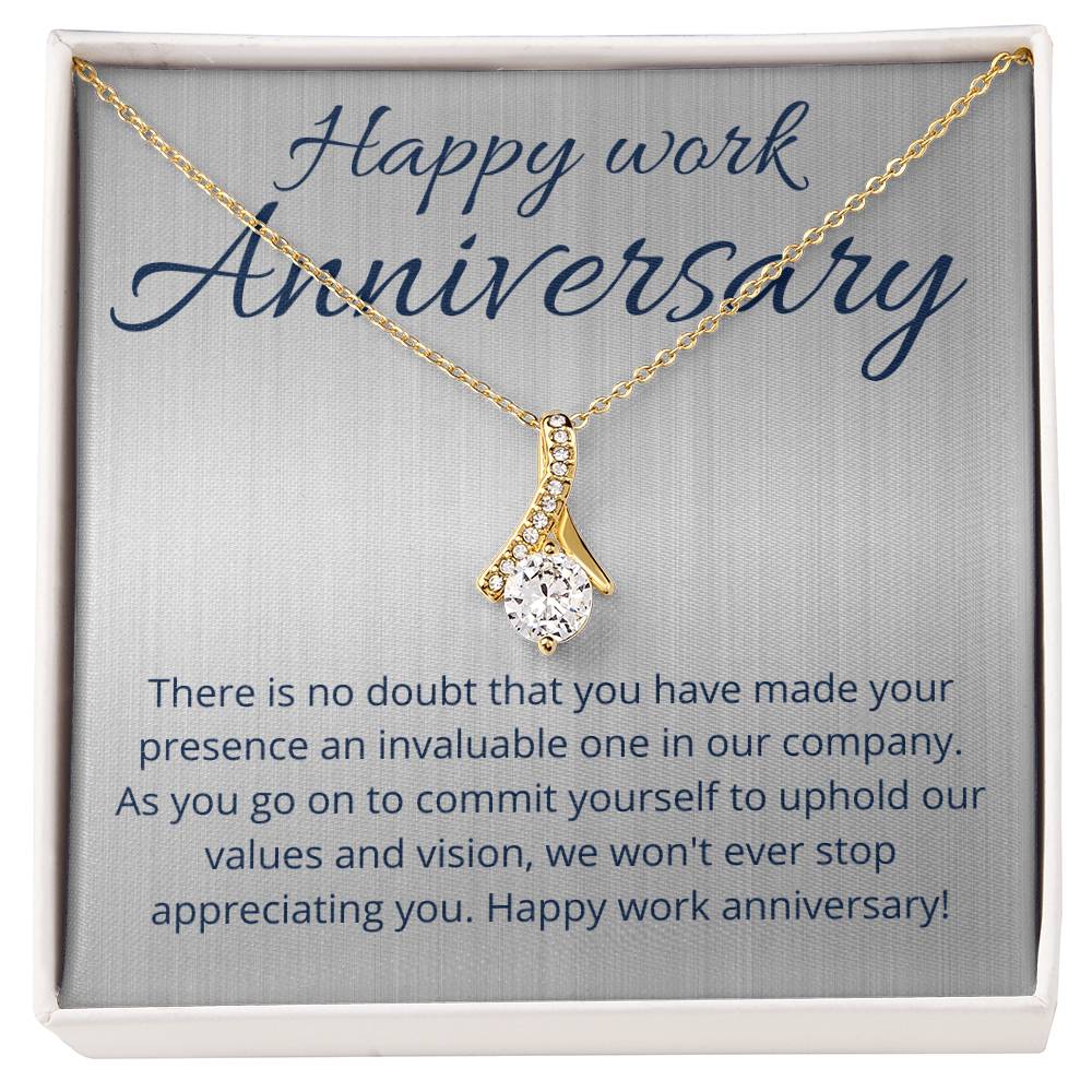Happy Work Anniversary Alluring Beauty Necklace Gift