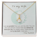 To My Wife necklace, My Rock - Alluring Beauty Necklace For Wife