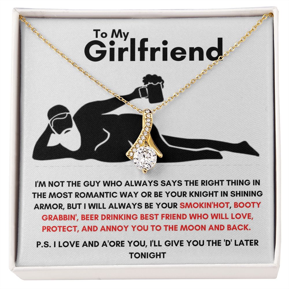 To My Girlfriend - Alluring Beauty Necklace - Booty Grabbin' Gift For Mom, necklace For Wife, Gift For Mother's Day