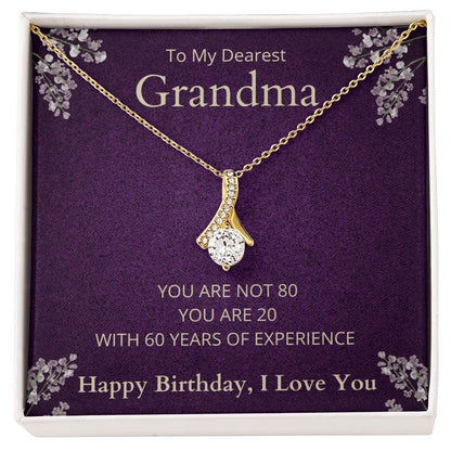 Grandma 80th Birthday Alluring Beauty Necklace