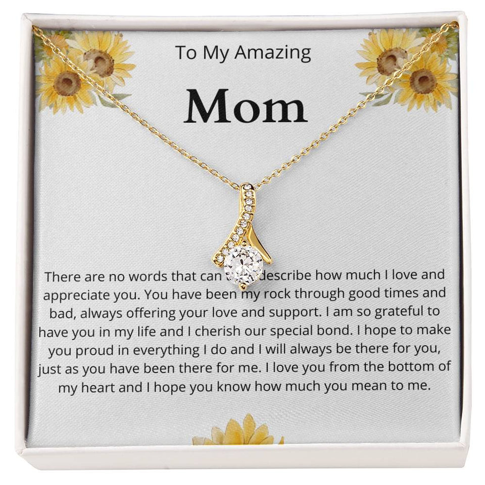 Amazing Mom Sunflower Alluring Beauty Necklace