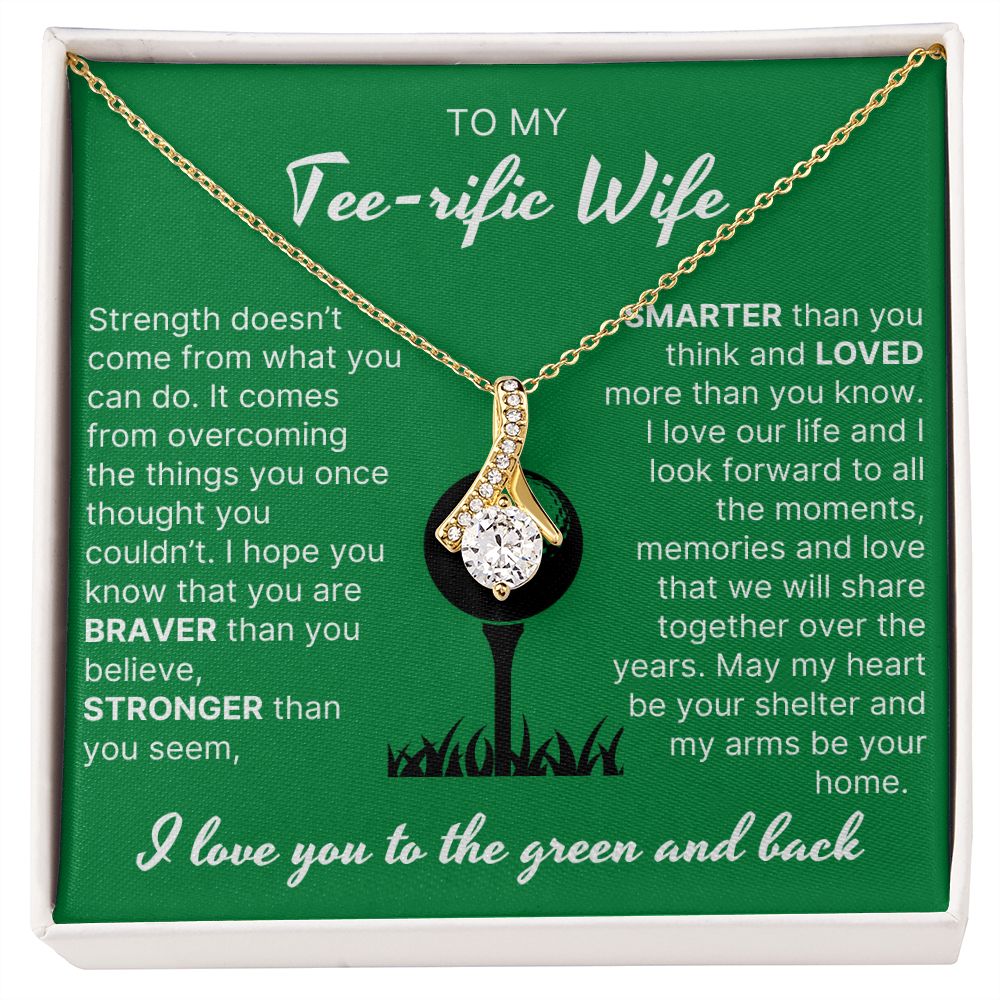 You Are Braver Than You Believe - Alluring Beauty Necklace For Golfer Wife