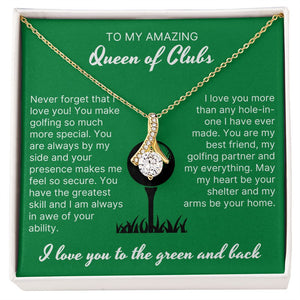 Your Presence Makes Me Secure - Alluring Beauty Necklace For Lady Golfer
