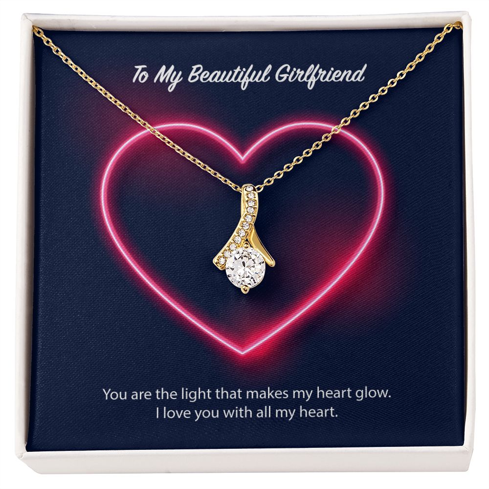 To My Beautiful Girlfriend Alluring Beauty Necklace