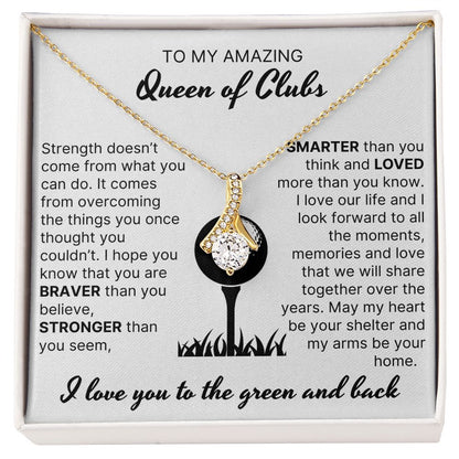 Stronger Than You Seem - Alluring Beauty Necklace For Lady Golfer