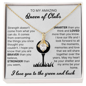 Stronger Than You Seem - Alluring Beauty Necklace For Lady Golfer