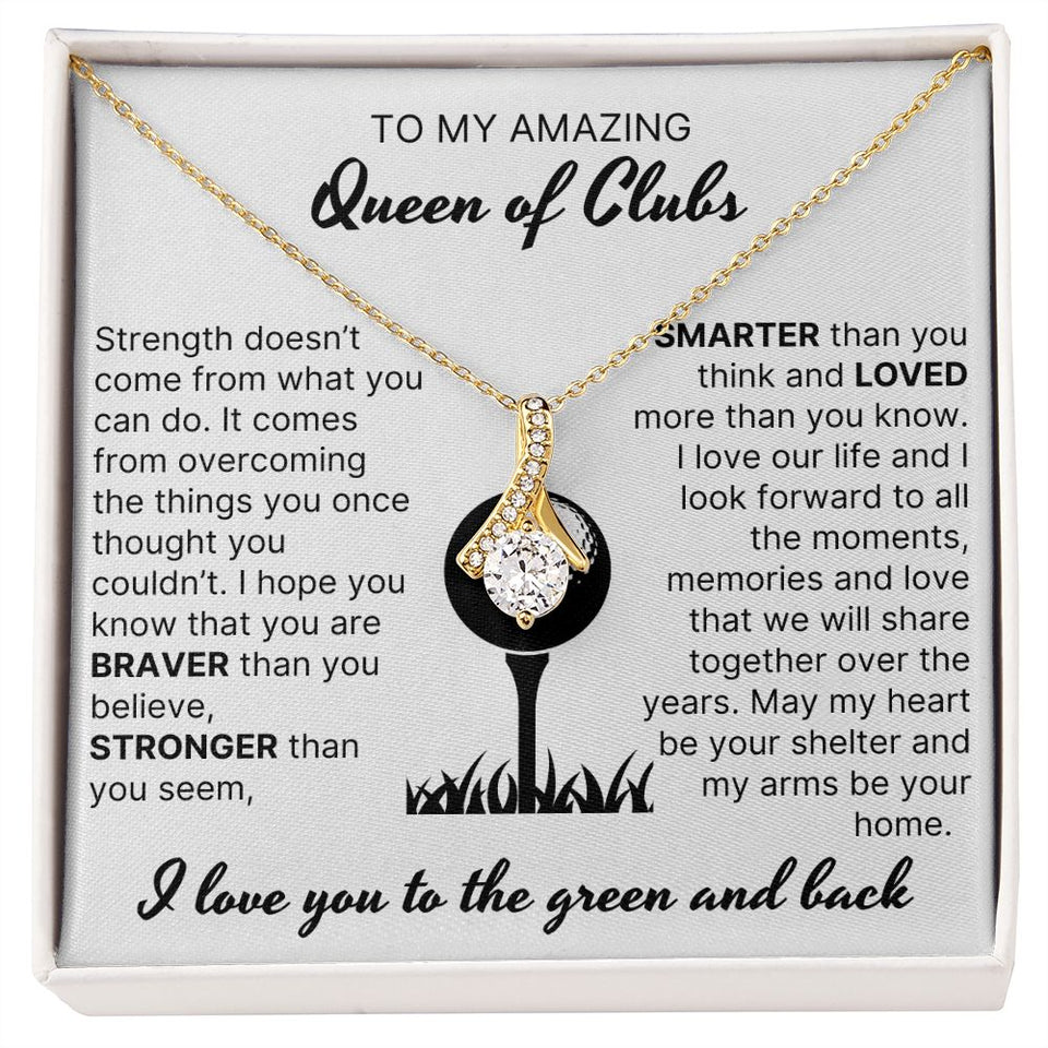 Stronger Than You Seem - Alluring Beauty Necklace For Lady Golfer