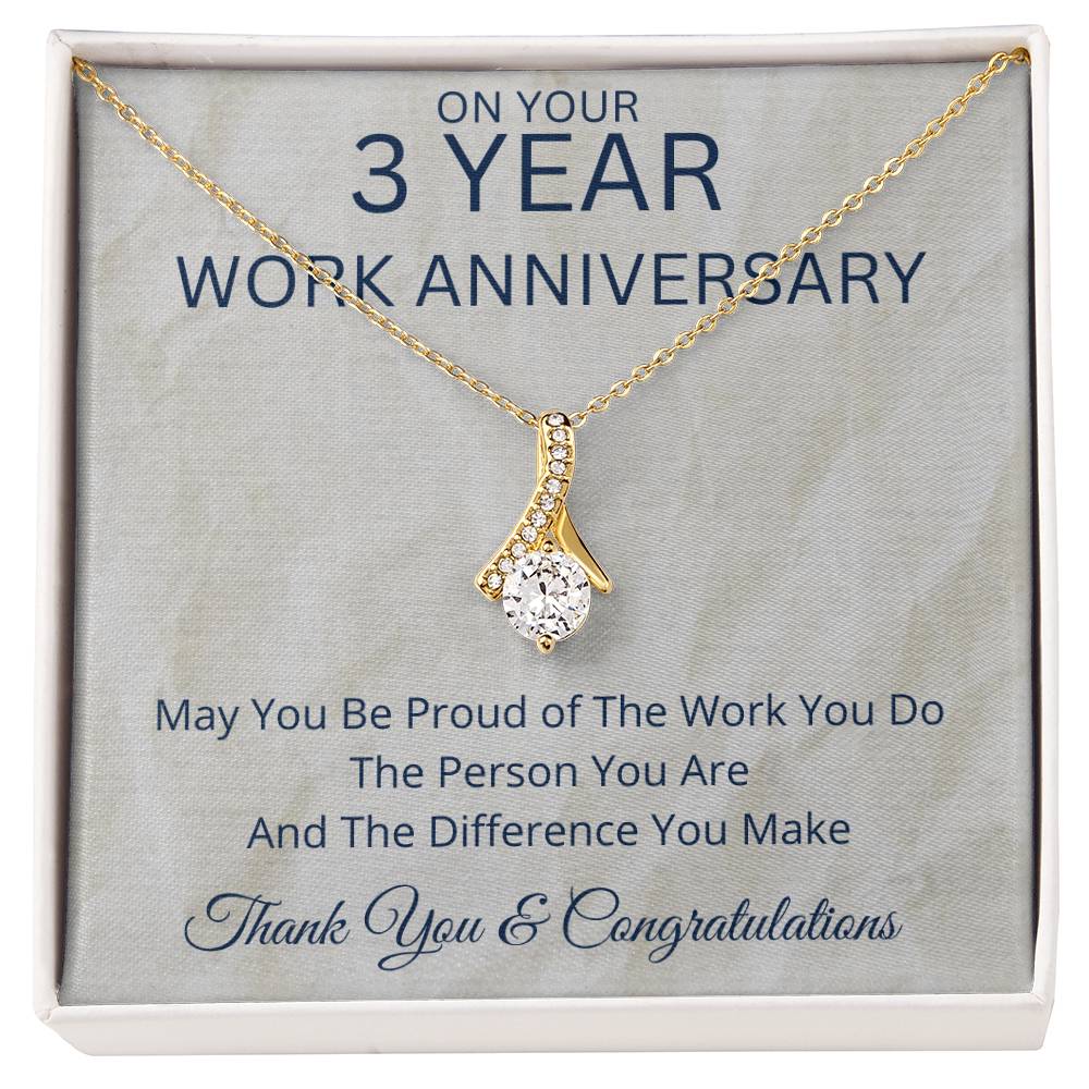 3 Year Work Anniversary Gift - Alluring Beauty Necklace