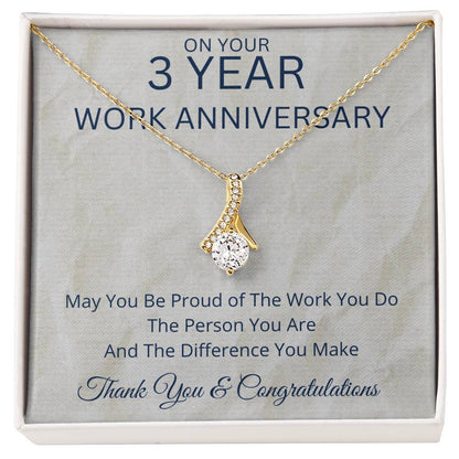3 Year Work Anniversary Gift - Alluring Beauty Necklace