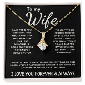To My Wife - Alluring Beauty Necklace - The Day I Met You - Black Card