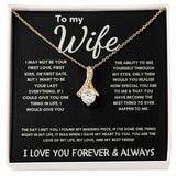 To My Wife - Alluring Beauty Necklace - The Day I Met You - Black Card