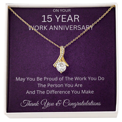 15 Year Work Anniversary Gift Alluring Beauty Necklace