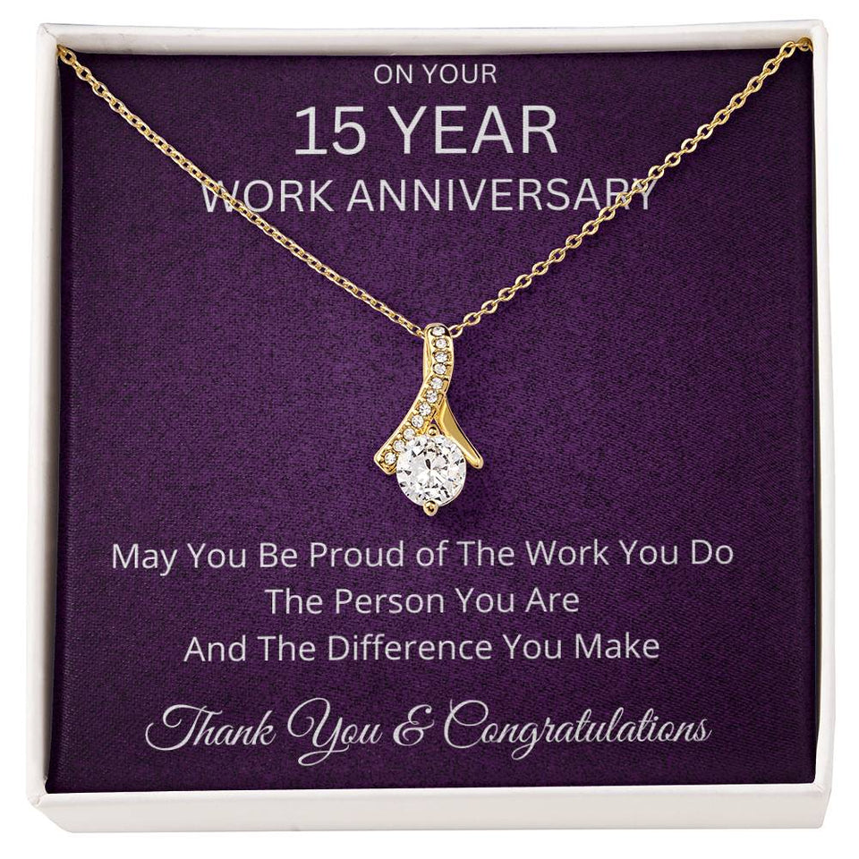 15 Year Work Anniversary Gift Alluring Beauty Necklace