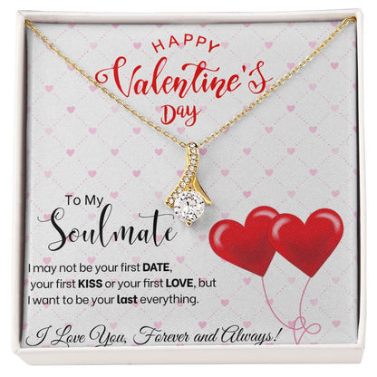 To My Soulmate - Alluring Beauty Necklace - Red Balloons Gift For Mom, necklace For Wife, Gift For Mother's Day