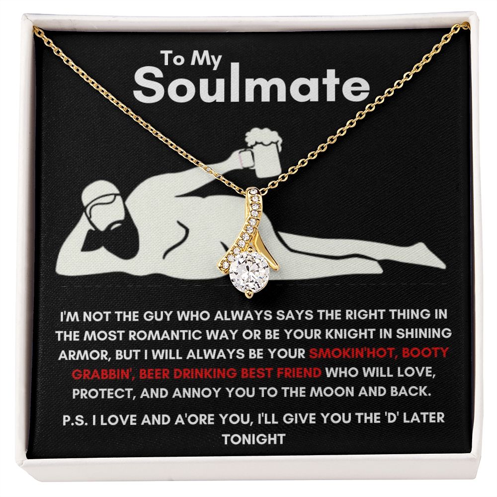 To My Soulmate - Alluring Beauty Necklace - Booty Grabbin' - Black Card