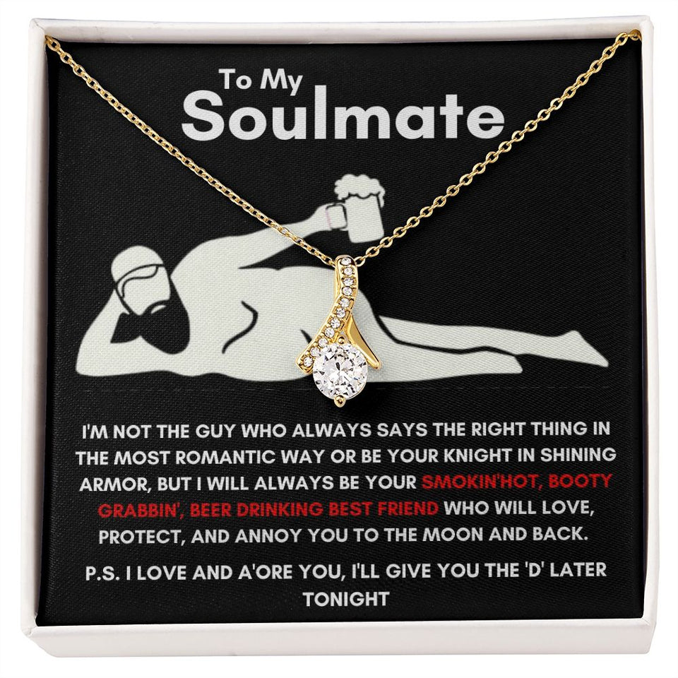To My Soulmate - Alluring Beauty Necklace - Booty Grabbin' - Black Card